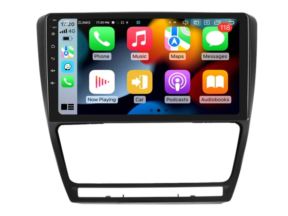 PODOFO 2DIN AUTORÁDIO PEV07 ANDROID, ŠKODA OCTAVIA II