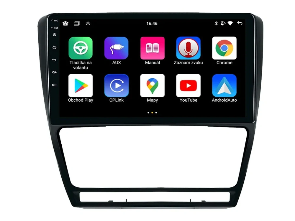 BMODE 2DIN AUTOÁDIO BEX01 ANDROID, ŠKODA OCTAVIA II