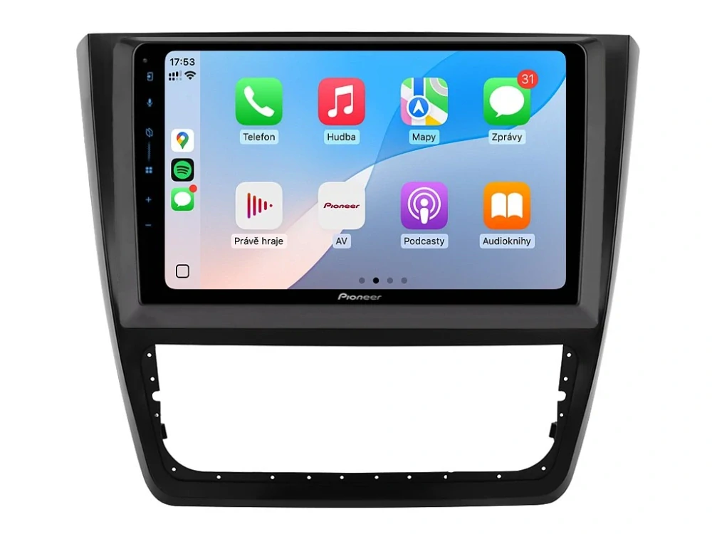 PIONEER 2DIN AUTORÁDIO SPH-PF97BT, ŠKODA YETI