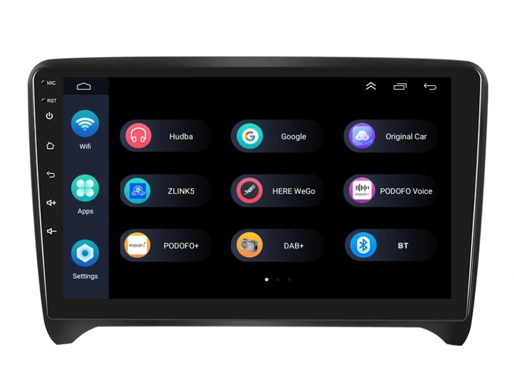 PODOFO 2DIN AUTORÁDIO PEV32 ANDROID, AUDI TT