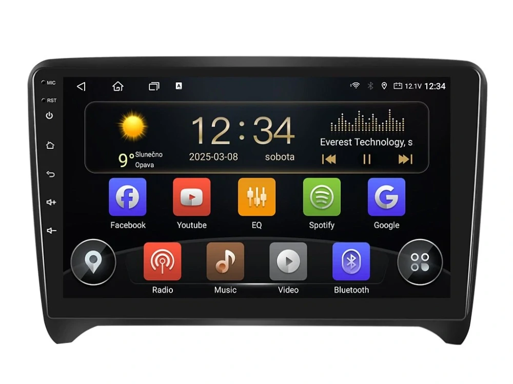 ISUDAR 2DIN AUTORÁDIO T72-IEV79 ANDROID, AUDI TT