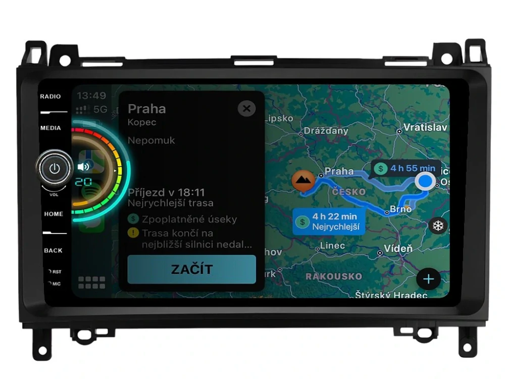 EVEREST 2DIN AUTORÁDIO EVE61 ANDROID, MERCEDES-BENZ A / B / V / VIANO / VITO / SPRINTER / VW CRAFTER