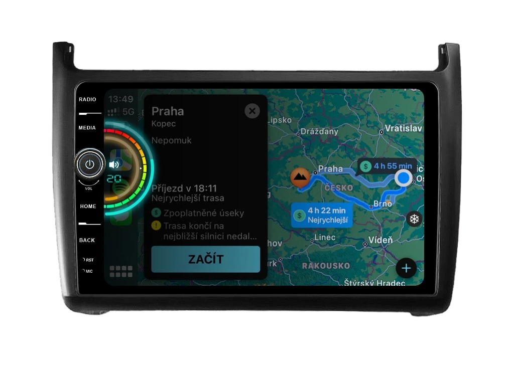 EVEREST 2DIN AUTORÁDIO EVE18 ANDROID, VOLKSWAGEN POLO