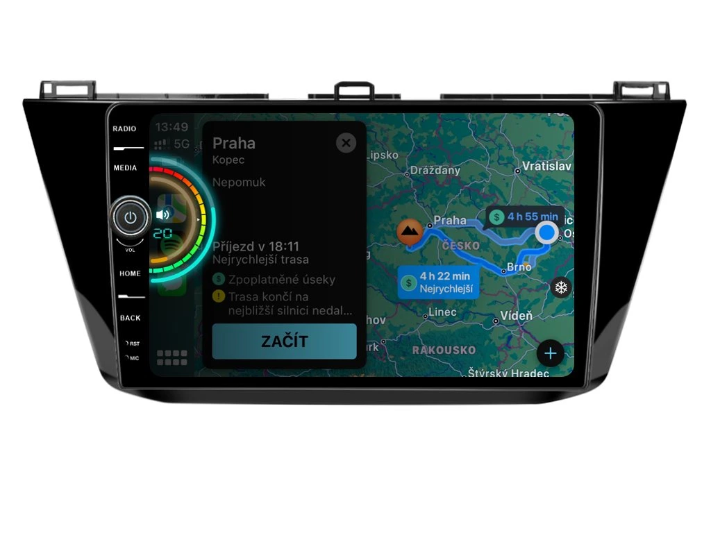EVEREST 2DIN AUTORÁDIO EVE16 ANDROID, VOLKSWAGEN TIGUAN II