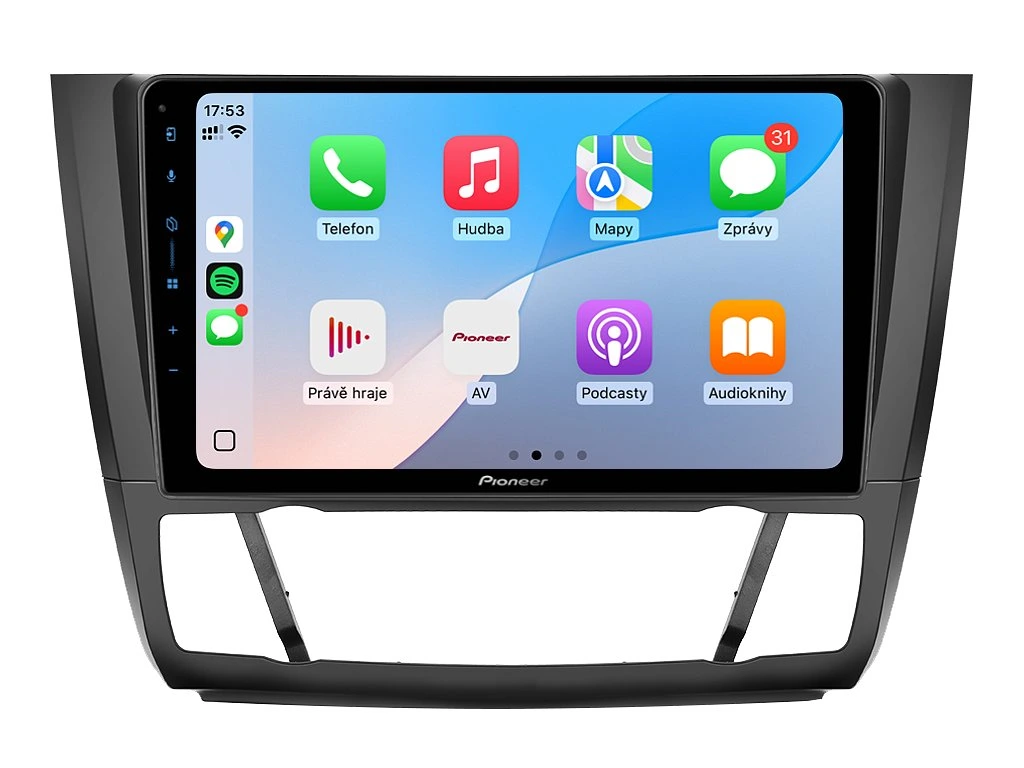 PIONEER 2DIN AUTORÁDIO SPH-PF97BT, BMW E81 / E82 / E87 / E88 S AUTOMATICKOU KLIMATIZACÍ