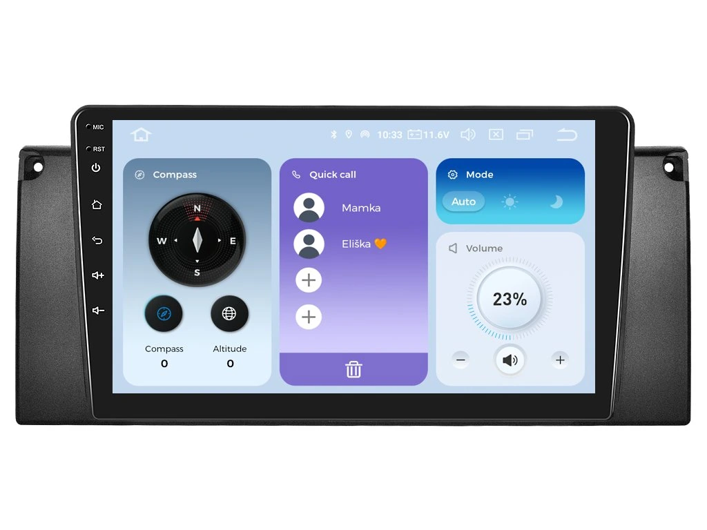 XTRONS 2DIN AUTORÁDIO IQP-XEV30 ANDROID, BMW E39 / X5 E53