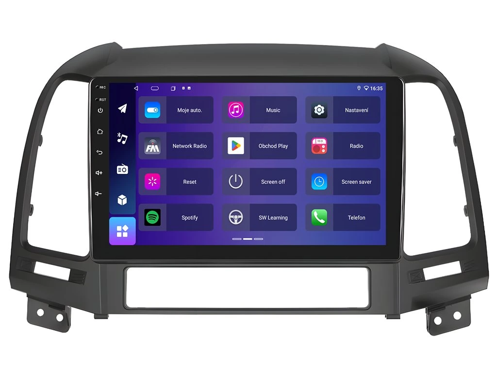 ISUDAR 2DIN AUTORÁDIO T68B-IEV55 ANDROID, HYUNDAI SANTA FE II