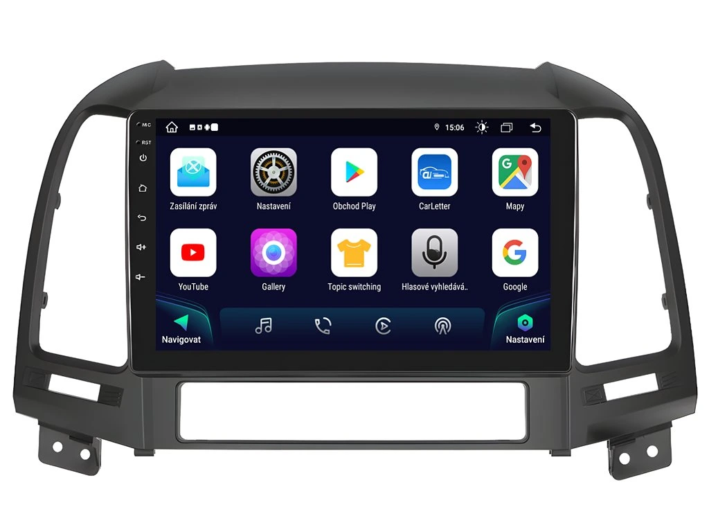 XTRONS 2DIN AUTORÁDIO IAP12-XEV55 ANDROID, HYUNDAI SANTA FE II