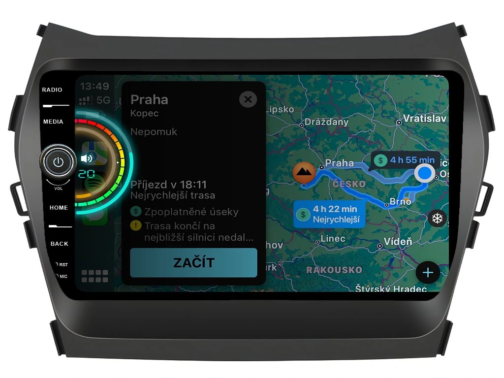 EVEREST 2DIN AUTORÁDIO EVE55 ANDROID, HYUNDAI SANTA FE IX45