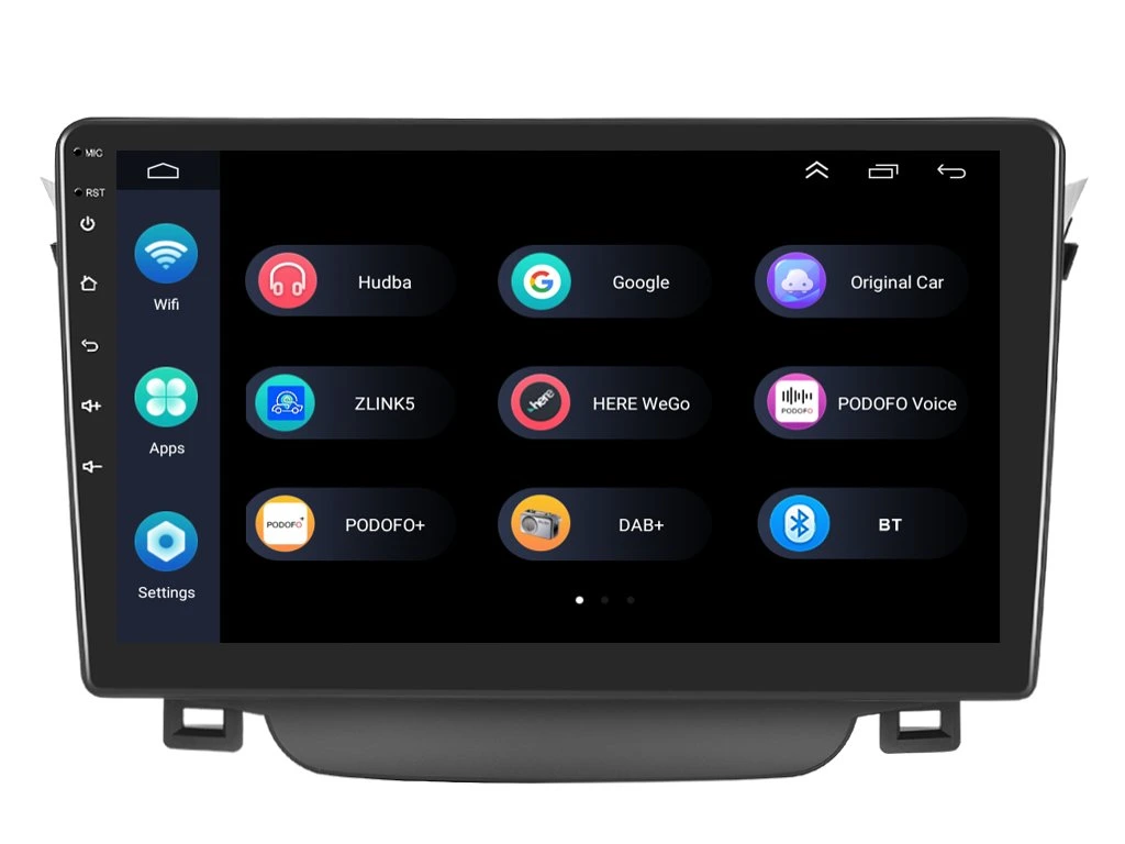 PODOFO 2DIN AUTORÁDIO PEV81 ANDROID, HYUNDAI I30