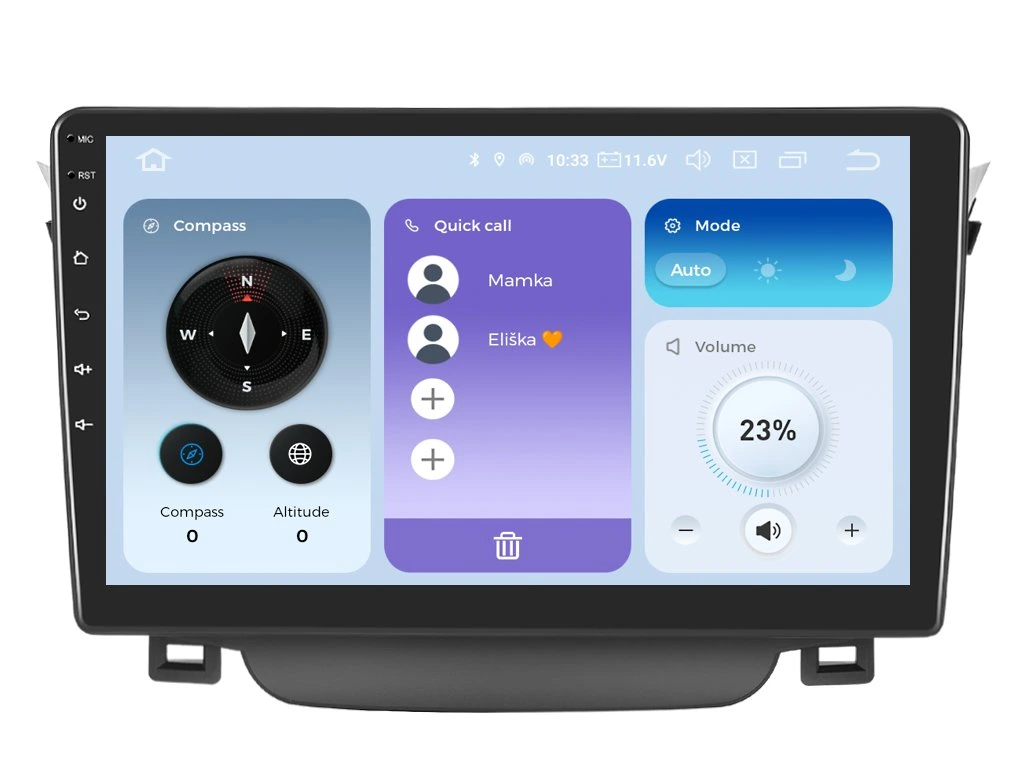 XTRONS 2DIN AUTORÁDIO IQP-XEV40 ANDROID, HYUNDAI I30