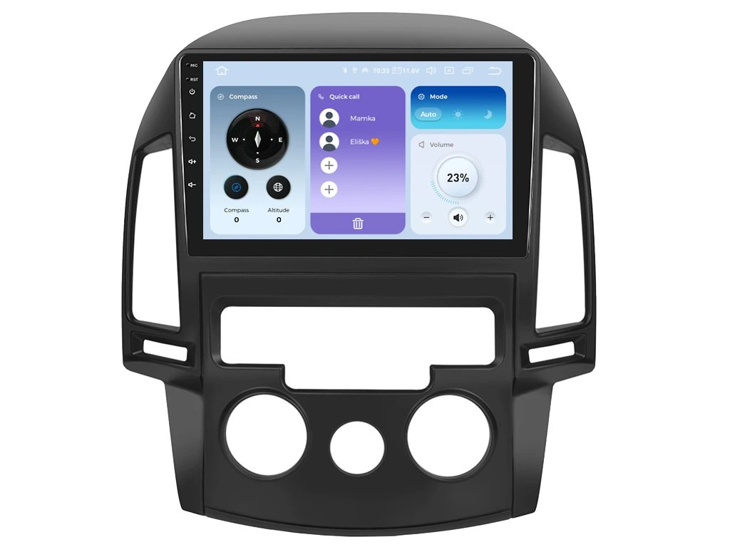 XTRONS 2DIN AUTORÁDIO IQP-XEV43 ANDROID, HYUNDAI I30 S MANUÁLNÍ KLIMATIZACÍ