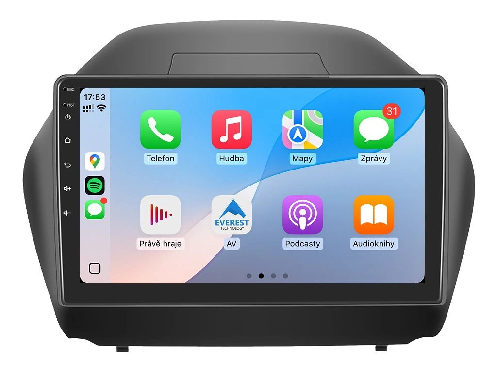 XTRONS 2DIN AUTORÁDIO IQP-XEV32 ANDROID, HYUNDAI IX35