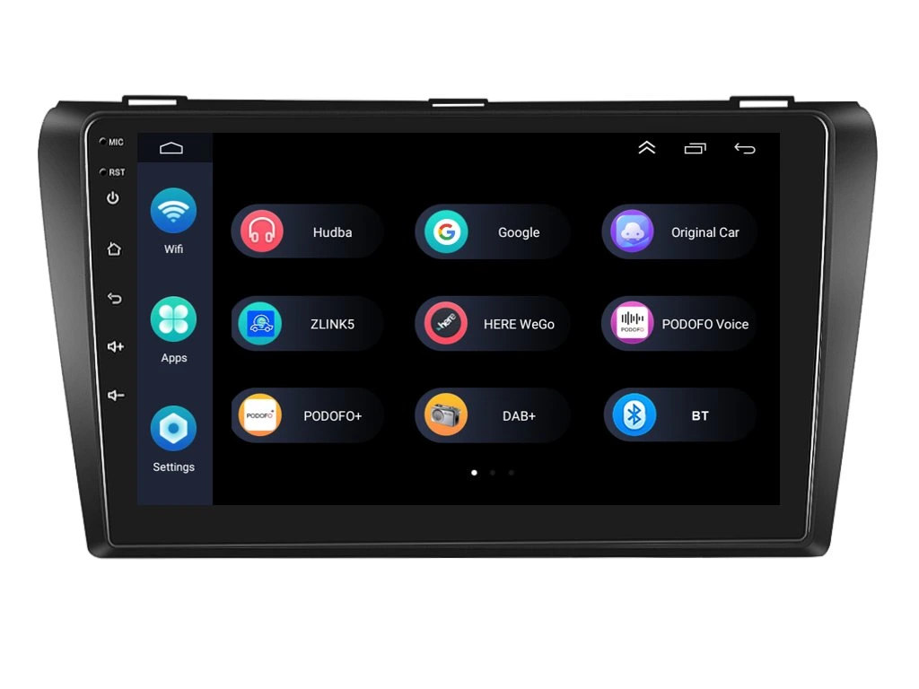 PODOFO 2DIN AUTORÁDIO PEV50 ANDROID, MAZDA 3 - I. GENERACE