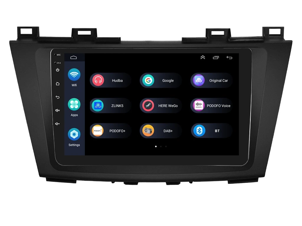 PODOFO 2DIN AUTORÁDIO PEV51 ANDROID, MAZDA 5 - II. GENERACE