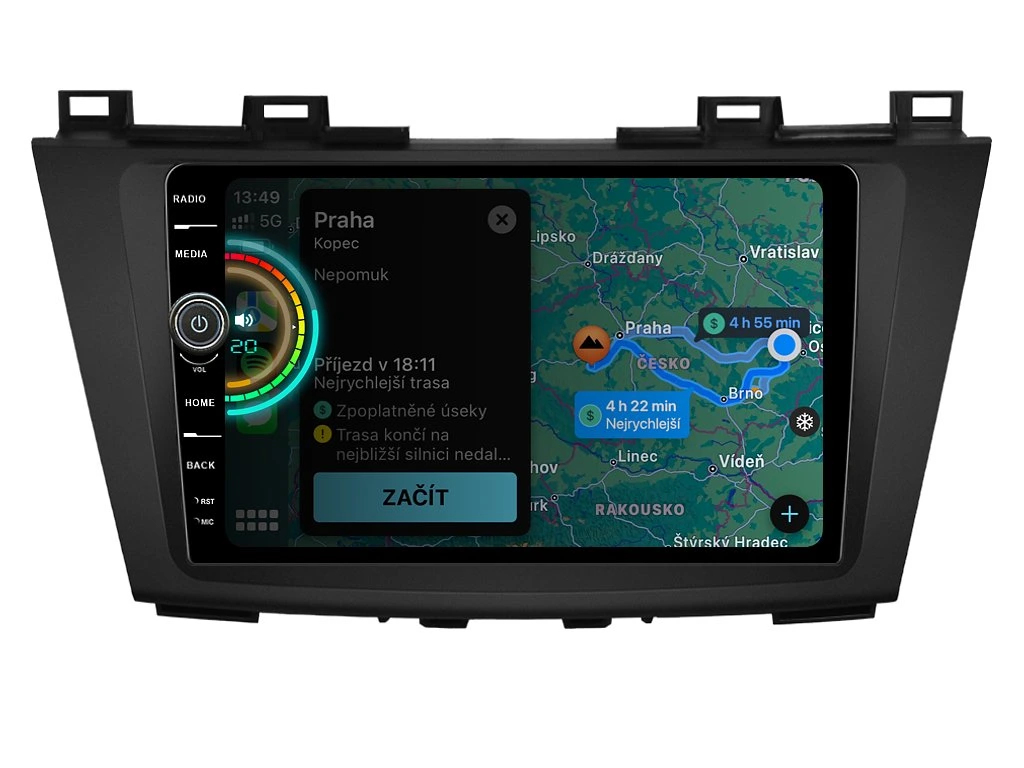 Everest 2DIN autorádio EVE41 Android, Mazda 5 - II. GENERACE