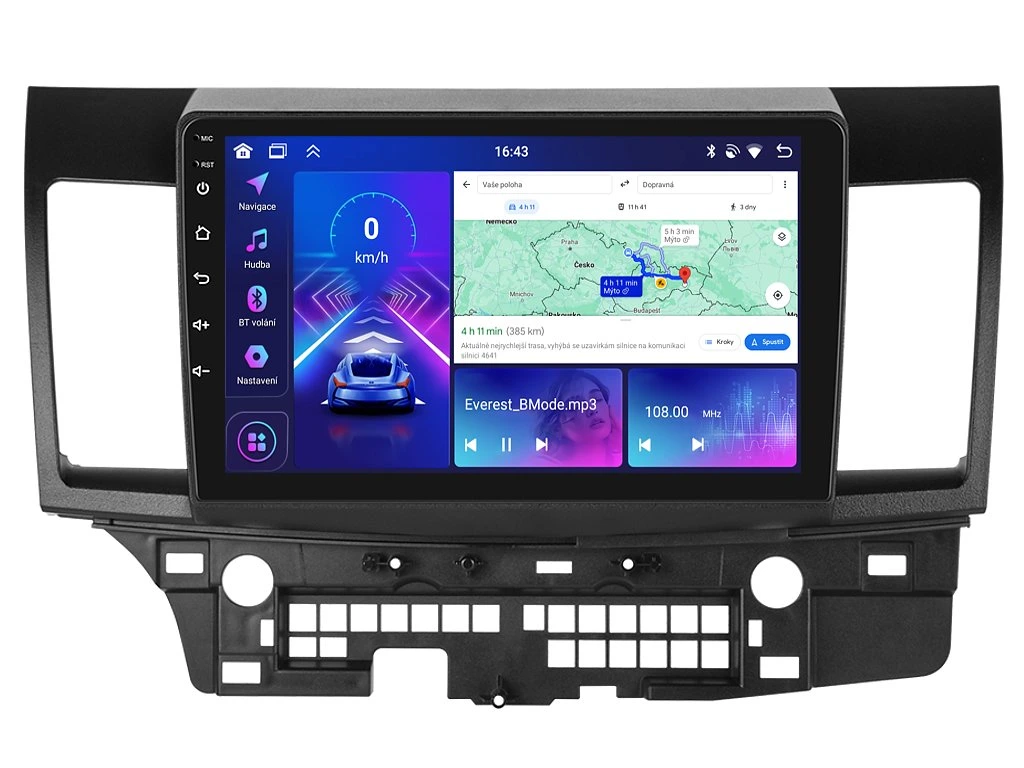 BMODE 2DIN AUTORÁDIO BEX46 ANDROID, MITSUBISHI LANCER VIII