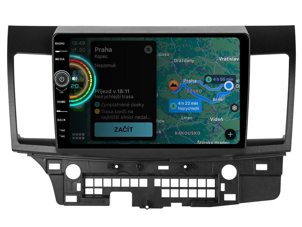 EVEREST 2DIN AUTORÁDIO EVE38 ANDROID, MITSUBISHI LANCER VIII