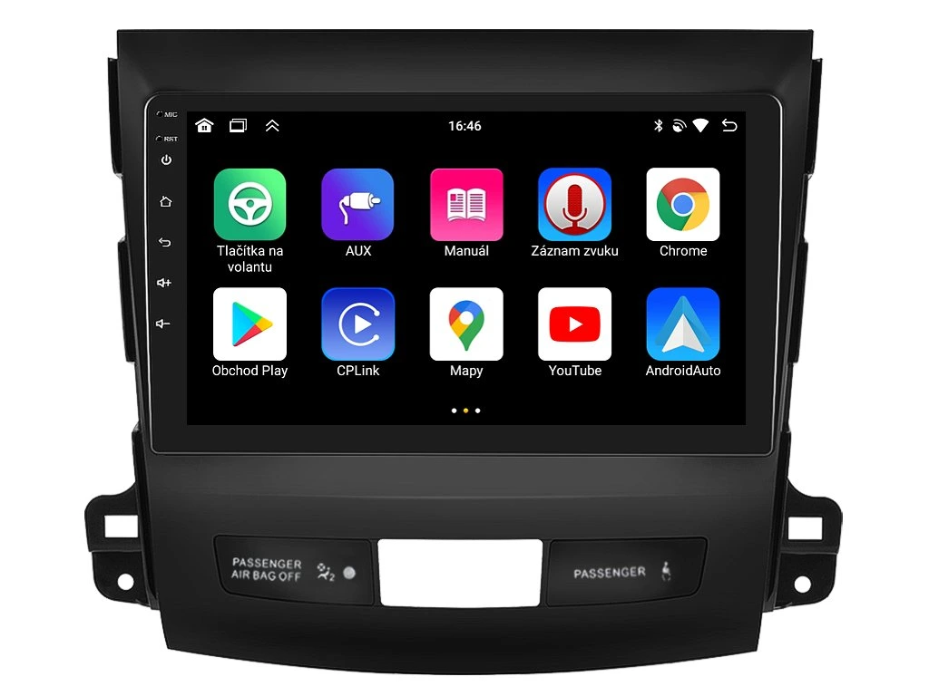 BMODE 2DIN AUTORÁDIO BEX43 ANDROID, MITSUBISHI OUTLANDER II / CITROEN C-CROSSER / PEUGEOT 4007