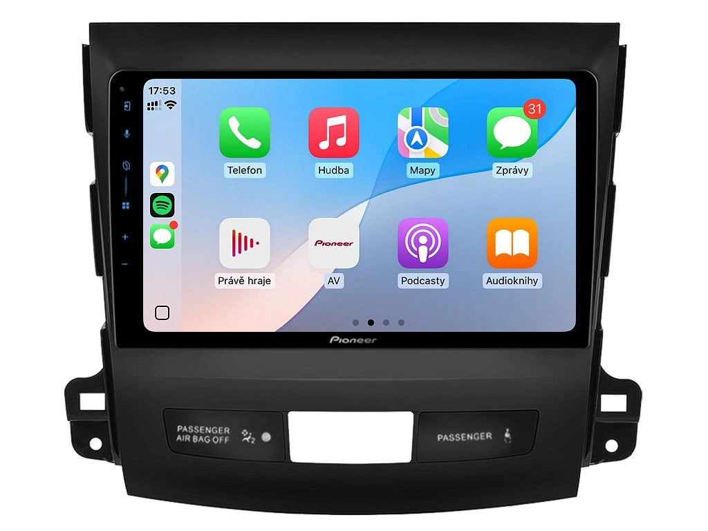 PIONEER 2DIN AUTORÁDIO SPH-PF97BT, MITSUBISHI OUTLANDER II / CITROEN C-CROSSER / PEUGEOT 4007