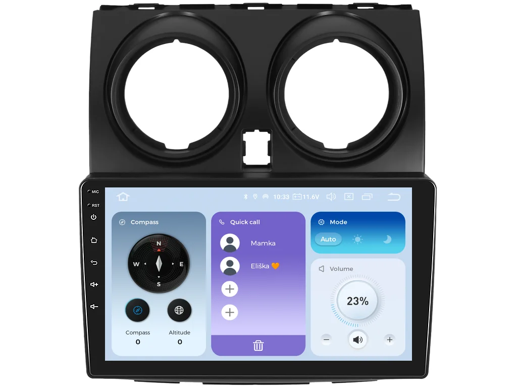 XTRONS 2DIN AUTORÁDIO IQP-XEV82 ANDROID, NISSAN QASHQAI I