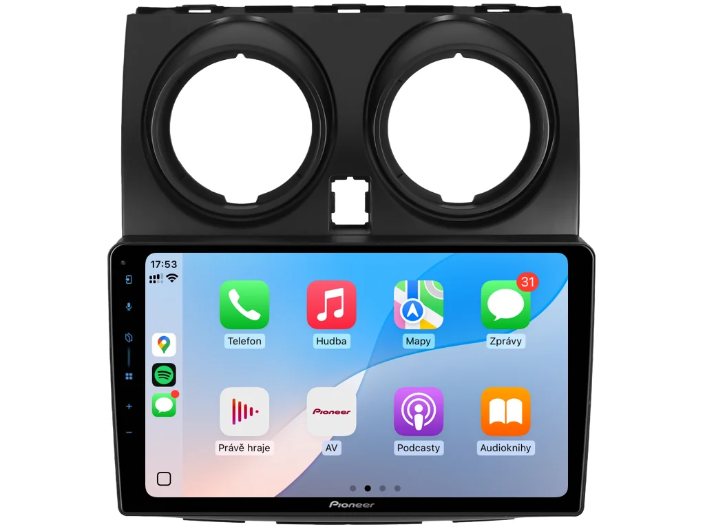 PIONEER 2DIN AUTORÁDIO SPH-PF97BT, NISSAN QASHQAI I