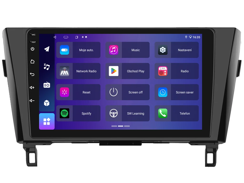 ISUDAR 2DIN AUTORÁDIO T68B-IEV84 ANDROID, NISSAN QASHQAI II / X-TRAIL III