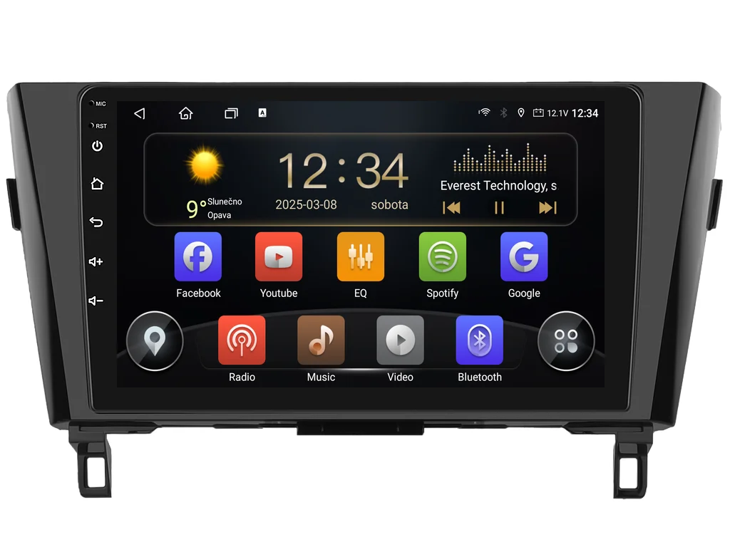 ISUDAR 2DIN AUTORÁDIO T72-IEV164 ANDROID, NISSAN QASHQAI II / X-TRAIL III