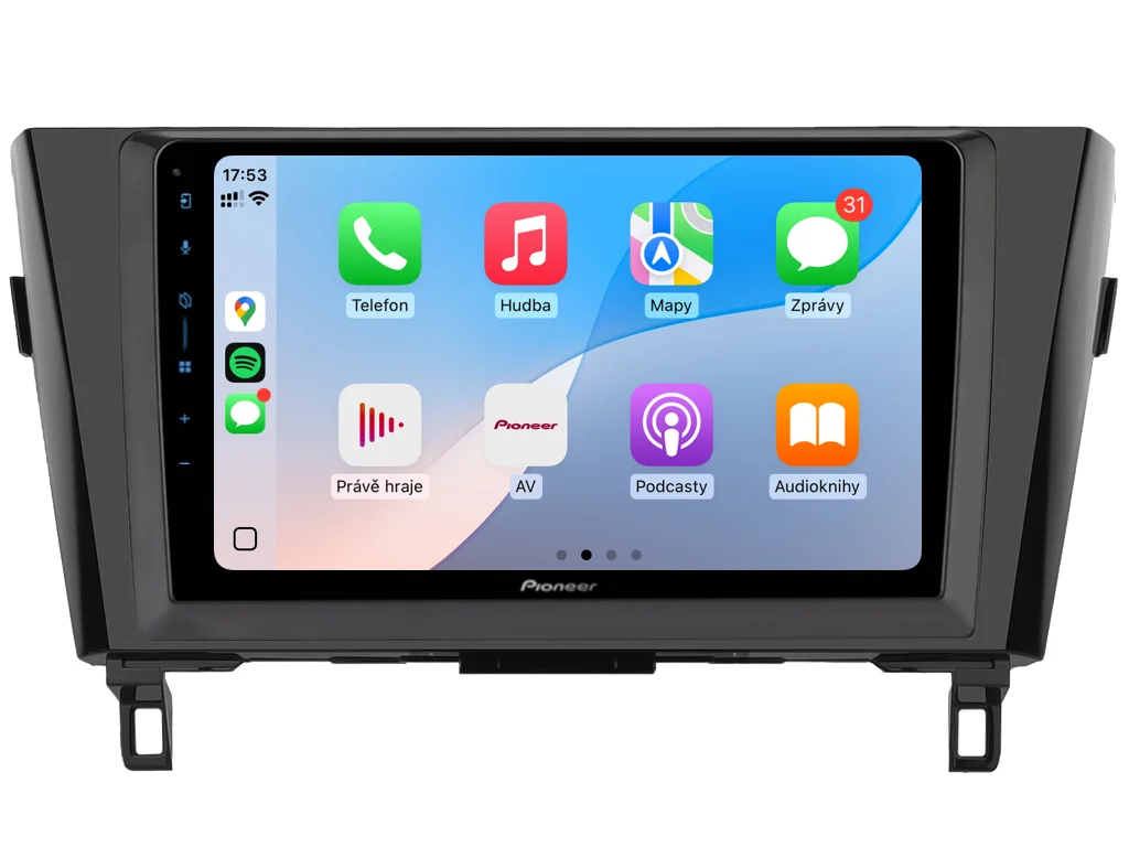 PIONEER 2DIN AUTORÁDIO SPH-PF97BT, NISSAN QASHQAI II / X-TRAIL III