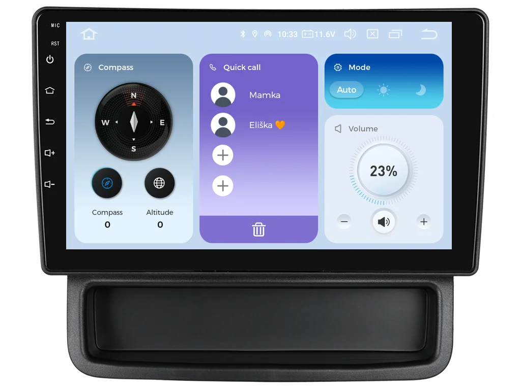 XTRONS 2DIN AUTORÁDIO IQP-XEV201 ANDROID, RENAULT TRAFIC II / OPEL VIVARO A / NISSAN PRIMASTAR