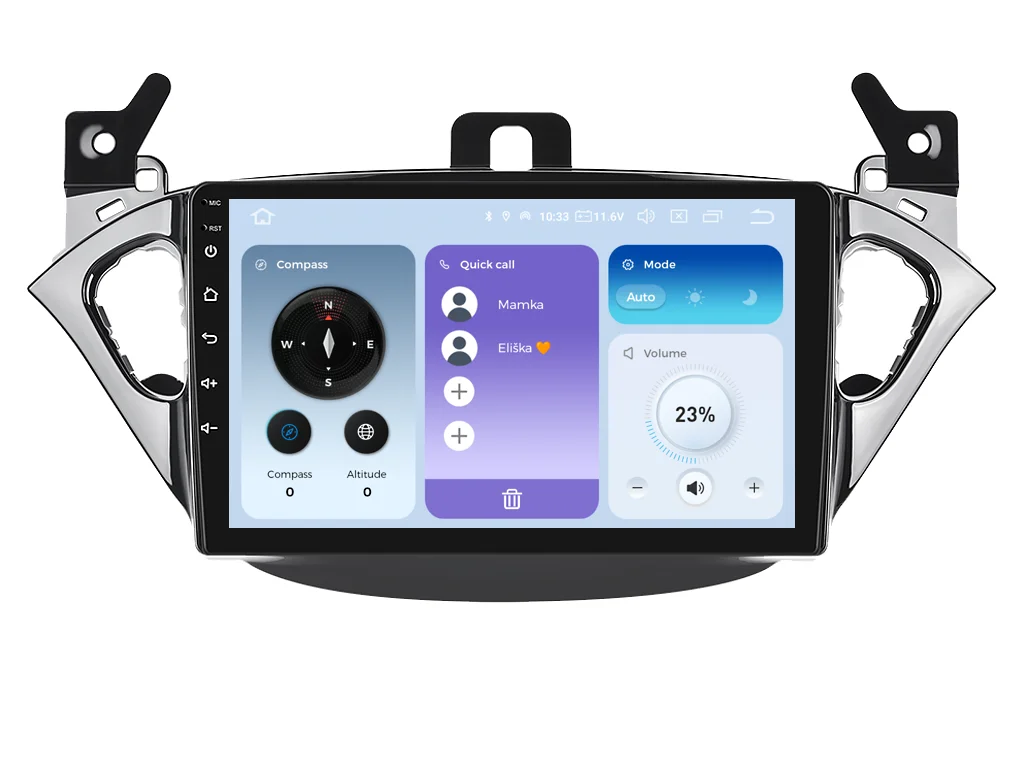 XTRONS 2DIN AUTORÁDIO IQP-XEV23 ANDROID, OPEL ADAM / CORSA