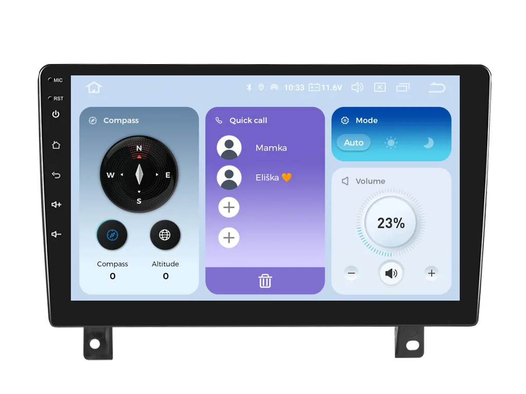 Xtrons 2DIN autorádio IQP-XEV25 Android, Opel Astra