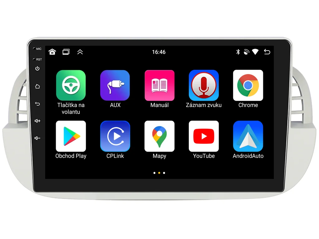 BMODE 2DIN AUTORÁDIO BEV212 ANDROID, FIAT 500