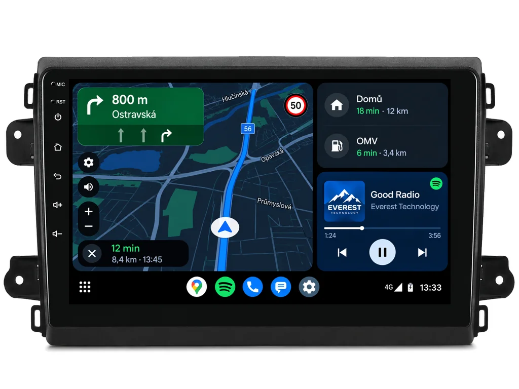 ISUDAR 2DIN AUTORÁDIO Q74X-IEV200 ANDROID, FIAT DUCATO 2021+