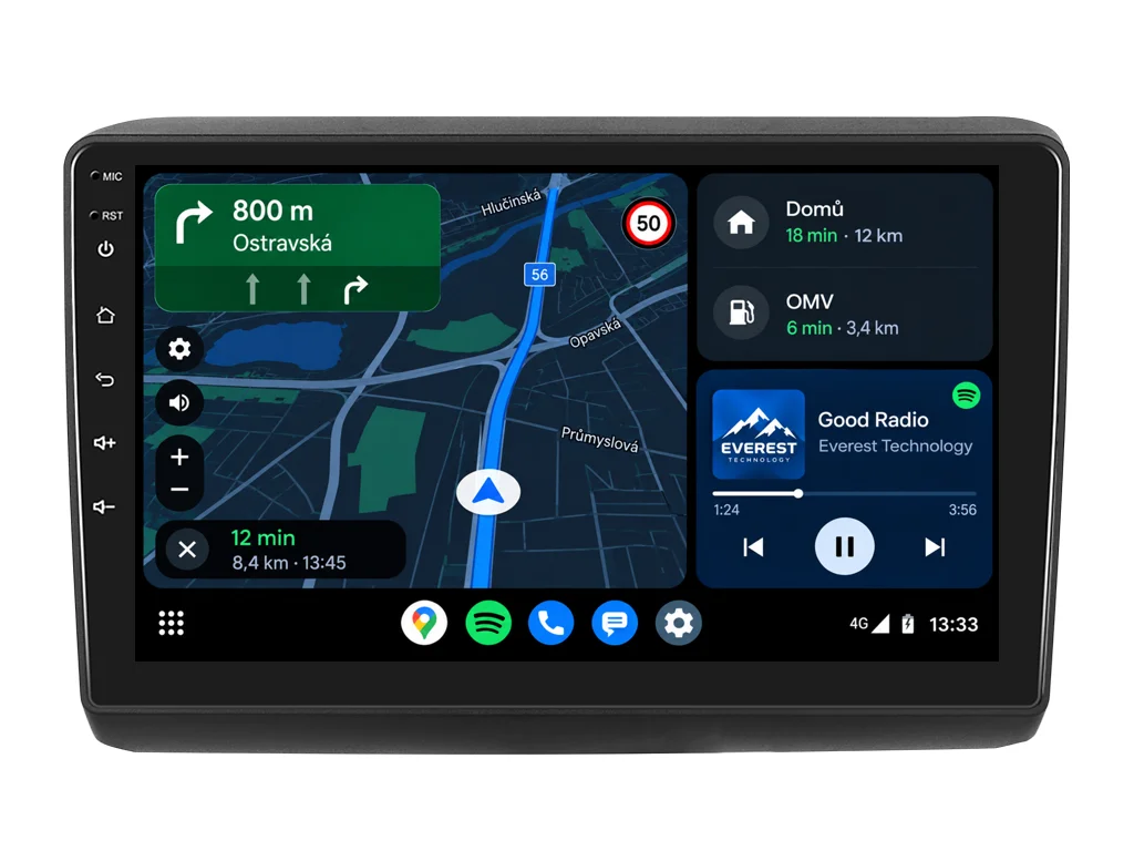ISUDAR 2DIN AUTORÁDIO Q74X-IEV88 ANDROID, FIAT DUCATO / PEUGEOT BOXER II / CITROEN JUMPER II