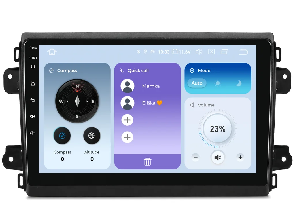 XTRONS 2DIN AUTORÁDIO IQP-XEV200 ANDROID, FIAT DUCATO 2021+