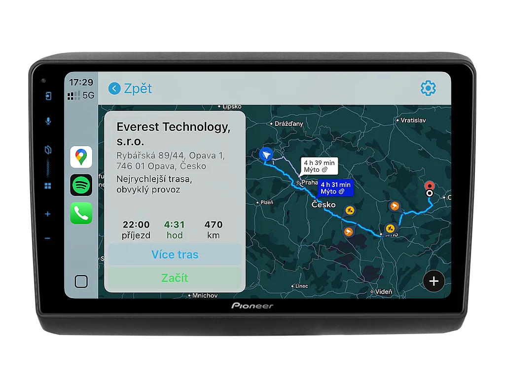 PIONEER 2DIN AUTORÁDIO SPH-PF97BT, FIAT DUCATO / PEUGEOT BOXER II / CITROEN JUMPER II