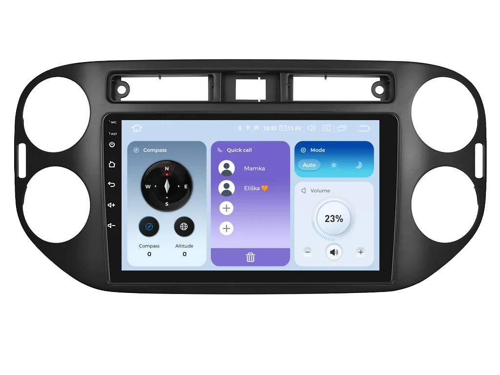 XTRONS 2DIN AUTORÁDIO IQP-XEV66 ANDROID, VOLKSWAGEN TIGUAN I