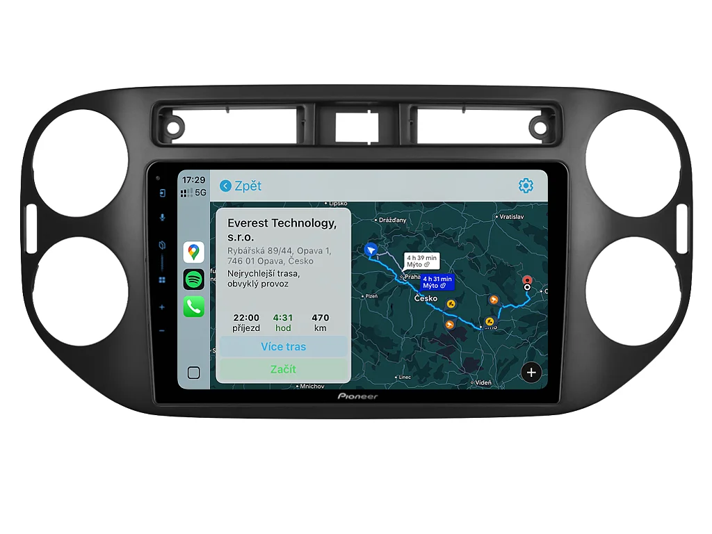 PIONEER 2DIN AUTORÁDIO SPH-PF97BT, VOLKSWAGEN TIGUAN I