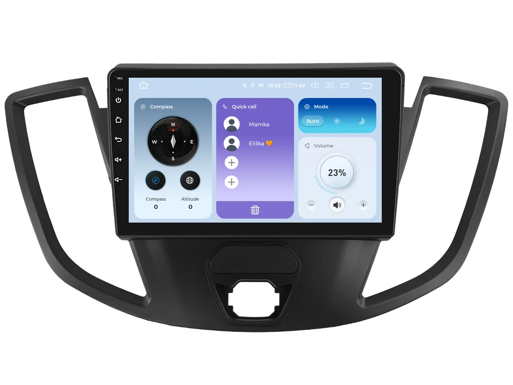 XTRONS 2DIN AUTORÁDIO IQP-XEV213 ANDROID, FORD TRANSIT VIII