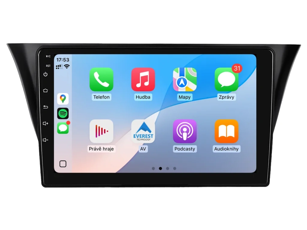ISUDAR 2DIN AUTORÁDIO T72-IEV139 ANDROID, IVECO DAILY