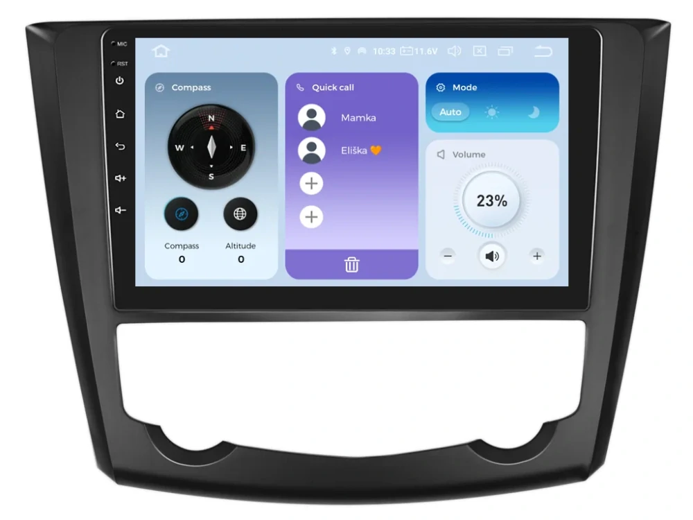 Xtrons 2DIN autorádio IQP-XEV51 Android, Renault Kadjar