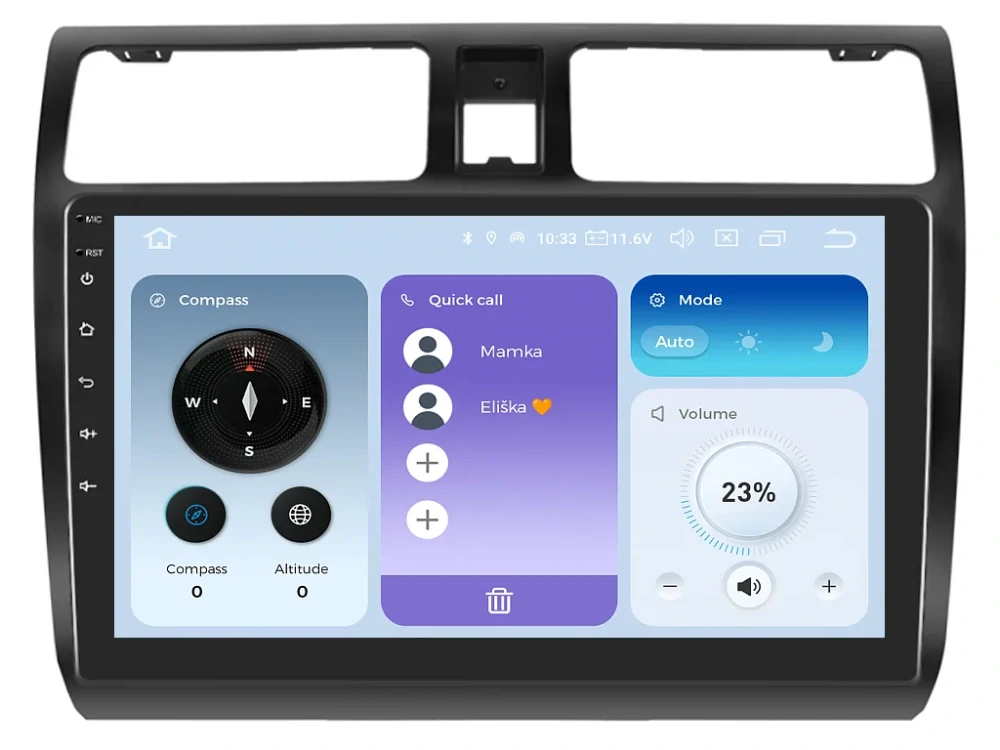 XTRONS 2DIN AUTORÁDIO IQP-XEV58 ANDROID, SUZUKI SWIFT I (GEN 3)