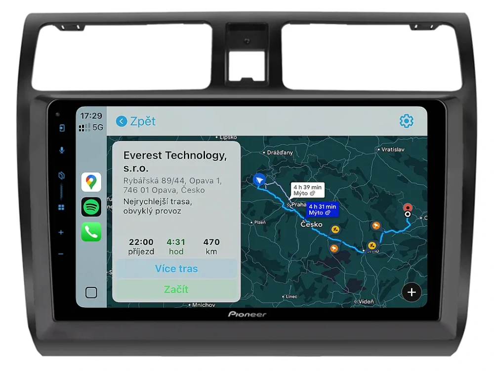 PIONEER 2DIN AUTORÁDIO SPH-PF97BT, SUZUKI SWIFT I (GEN 3)