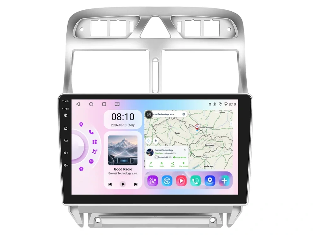 BMODE 2DIN AUTORÁDIO BET38 ANDROID, PEUGEOT 307
