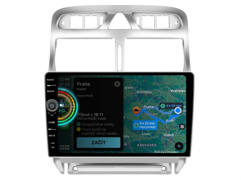 EVEREST 2DIN AUTORÁDIO EVE46 ANDROID, PEUGEOT 307