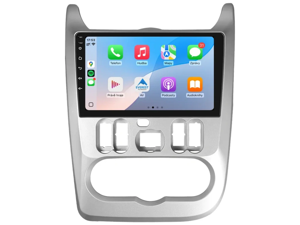 EVEREST 2DIN AUTORÁDIO EVT82 ANDROID, DACIA LOGAN I, SANDERO I