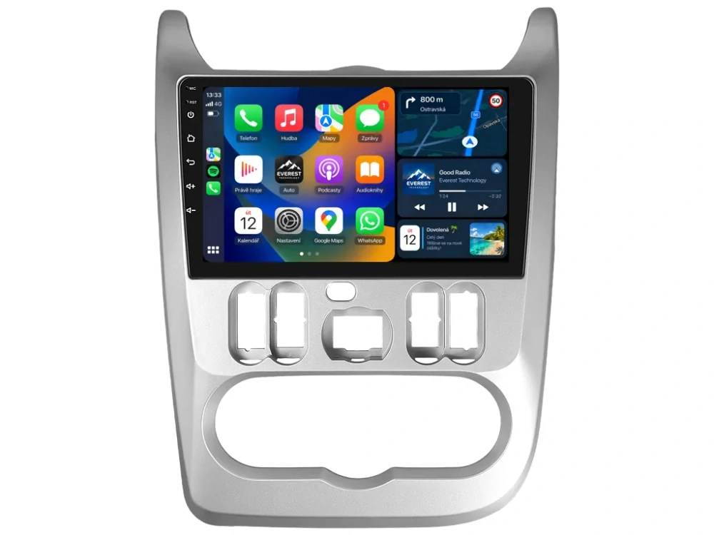 ISUDAR 2DIN AUTORÁDIO Q74X-IEV159 ANDROID, DACIA LOGAN I, SANDERO I