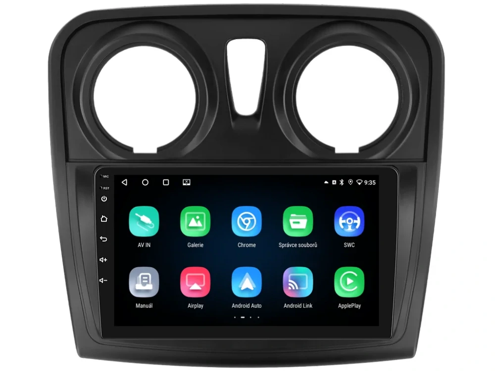 BMODE 2DIN AUTORÁDIO BET82 ANDROID, DACIA LOGAN II, SANDERO II S KULATÝMI PRŮDUCHY