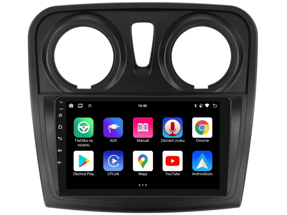 BMODE 2DIN AUTORÁDIO BEX82 ANDROID, DACIA LOGAN II, SANDERO II S KULATÝMI PRŮDUCHY